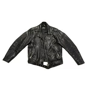 leather motorcycle jacket size large